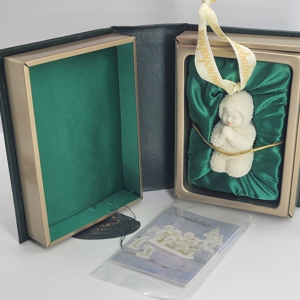Shall I Play for You in Box Department 56 Retired Snowbabies Christmas Ornament - Picture 5 of 7